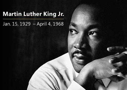 martin luther king jr black and white background black white lettering