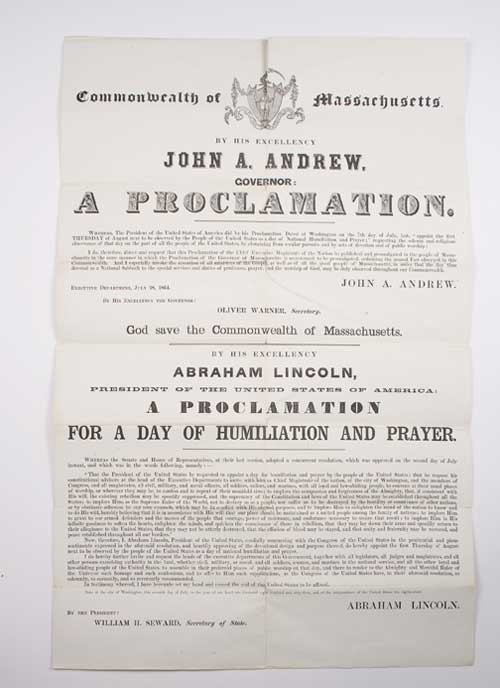 thanksgiving proclamation president abraham lincoln a day of humilation and prayer black and white document