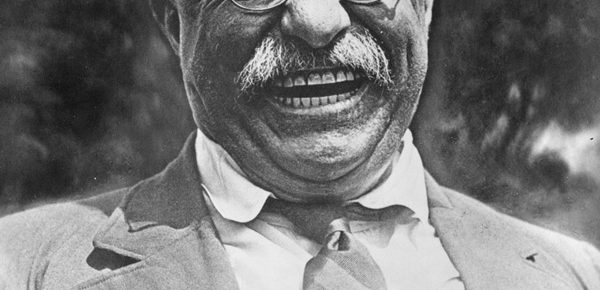 theodore roosevelt vintage black and white ebullient smiling