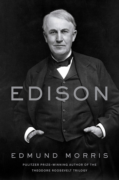 edmund morris book cover black and white thomas edison standing hands in pocket via @servetolead.com